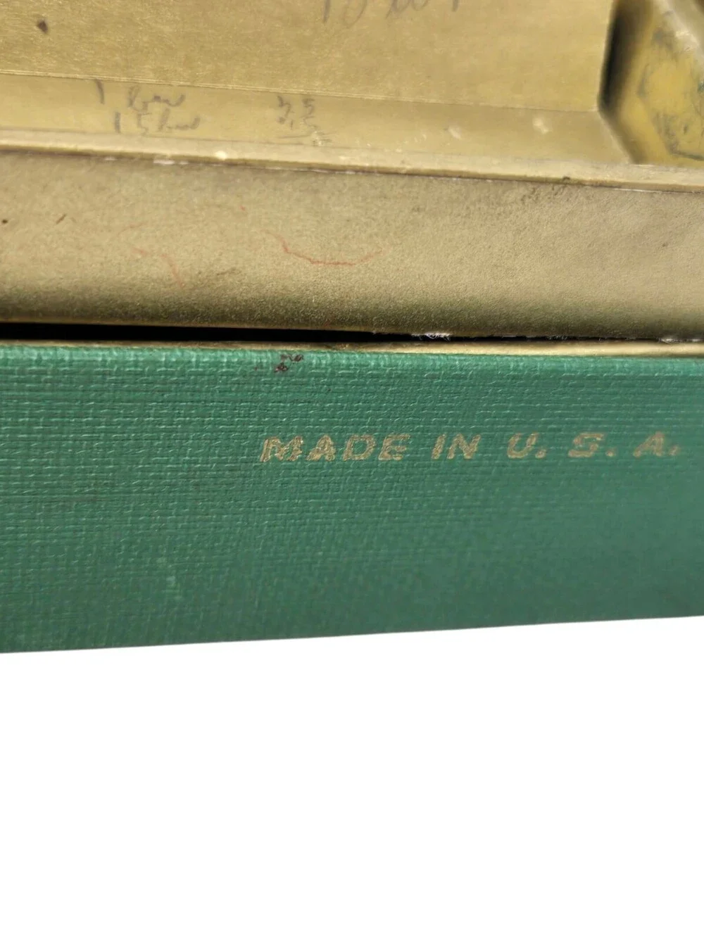 1940s Pencil Case Our Presidents Green Stationary Case Green Made In The USA
